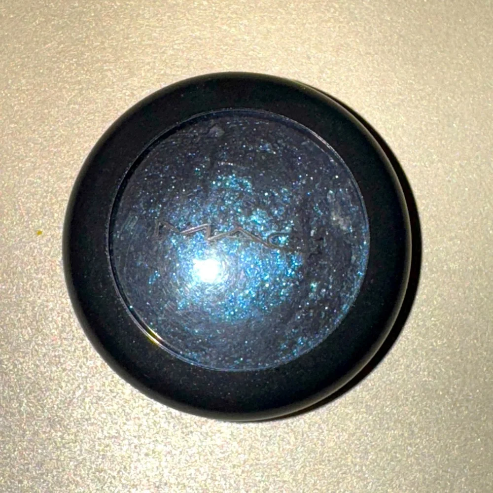 Mac blue sky eyeshadow. Limited edition. Swatched two times.